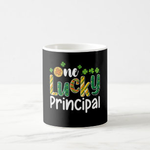 Caneca De Café Uma Escola Diretor Sortudo Dia de São Patrício