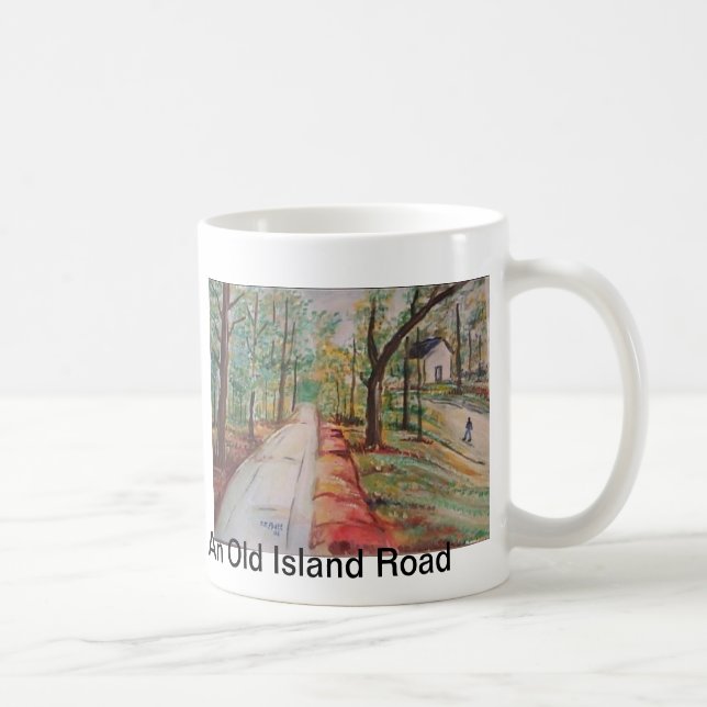 Caneca De Café Uma estrada velha da ilha (Direita)