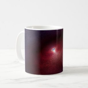Caneca De Café Uma Estrela Neutrônica Com Um Disco De Poeira Quen