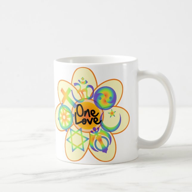 Caneca De Café Uma Flor de Amor (Direita)
