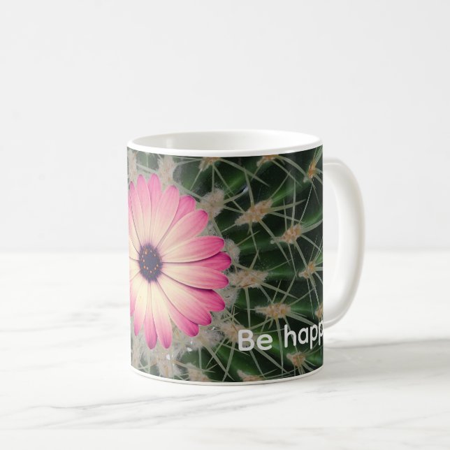 Caneca De Café Uma flor rosa (Frente Esquerda)