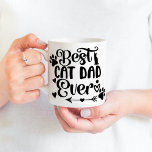 Caneca De Café Uma Foto: Melhor Pai De Gato Alguma Vez Imprime Pe<br><div class="desc">design de "Melhor Pai de Gato" com personalizável para sua própria foto de animal.</div>