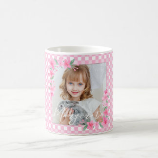 Caneca De Café Uma Fotografia Personalizada e Bonita, rosa