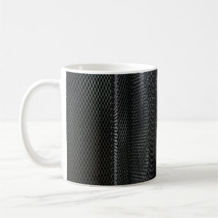 Caneca De Café Uma grade de metal crocante em camadas onduladas