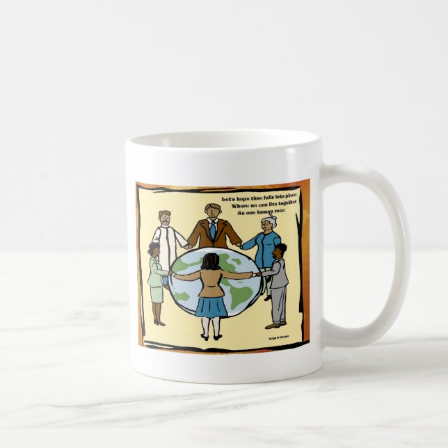 Caneca De Café Uma humanidade (Direita)