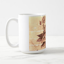 Caneca De Café Uma ilustração caneta preta de um rosa