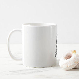 Caneca De Café uma imagem em preto e branco de um design ornament