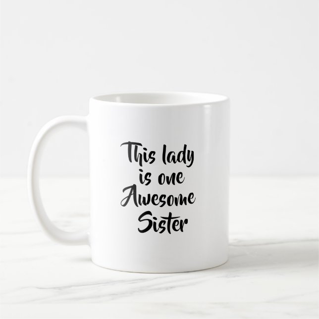 Caneca De Café Uma Irmã Incrível e Divertida (Esquerda)