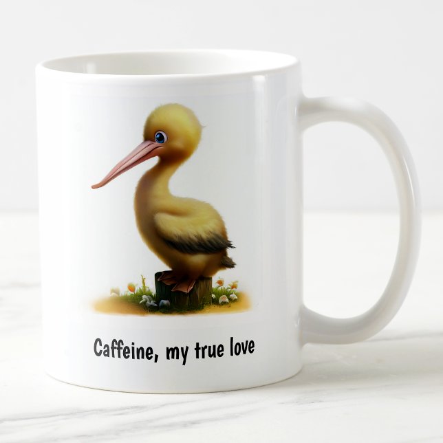 Caneca De Café Uma Lata De Café Pelicano Pintada Em 3D (Criador carregado)