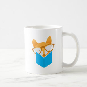 Caneca De Café uma leitura bonito da raposa