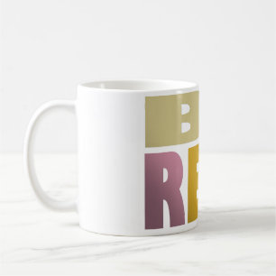 Caneca De Café Uma mensagem design de verdade, cartas desagradáve