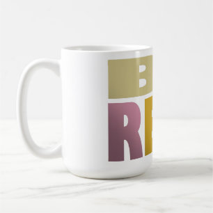 Caneca De Café Uma mensagem design de verdade, cartas desagradáve
