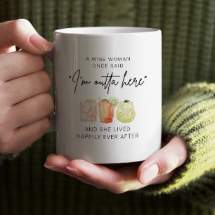 Caneca De Café Uma Mulher Sábia Uma Vez Disse Personalizado Apose