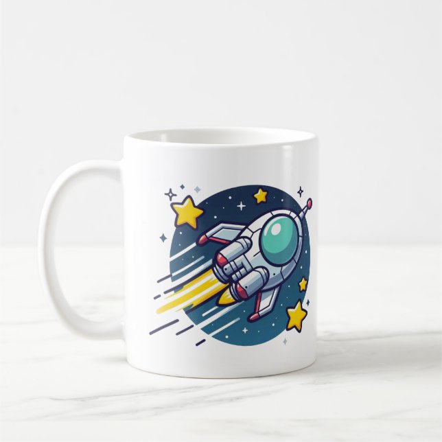 Caneca De Café Uma nave espacial (Esquerda)
