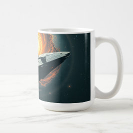 Caneca De Café Uma nave estelar perdida em um vazio