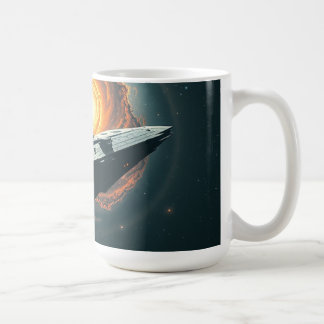 Caneca De Café Uma nave estelar perdida em um vazio