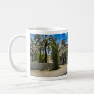 Caneca De Café Uma paisagem histórica da Mesquita Al Bidya nos Em