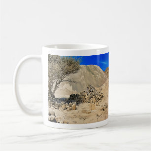 Caneca De Café Uma paisagem seca e árida