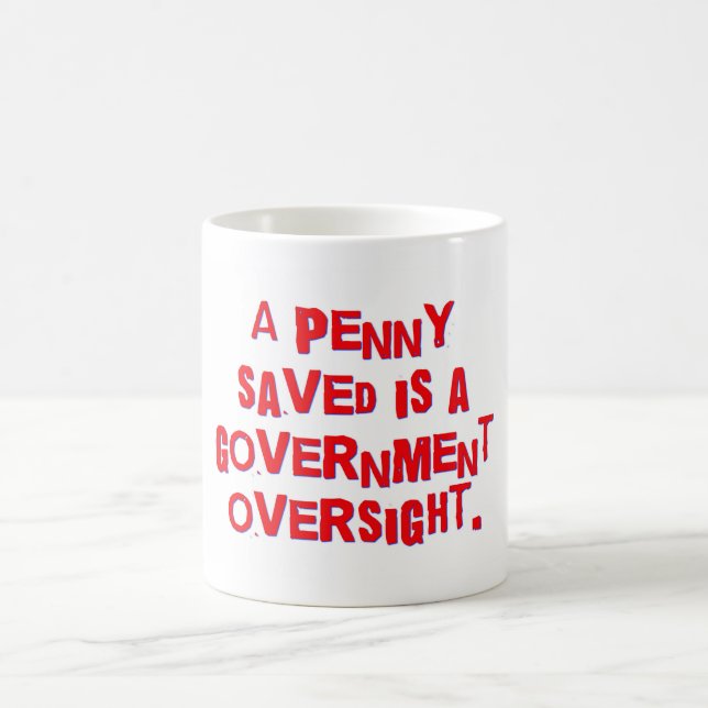 Caneca De Café Uma Penny Economizada É Uma Superintendência Do Go (Centro)