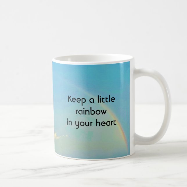 Caneca De Café Uma Pequena Túmula De Café Arco-Íris (Direita)