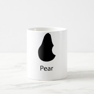 Caneca De Café Uma pera com uma mordida!