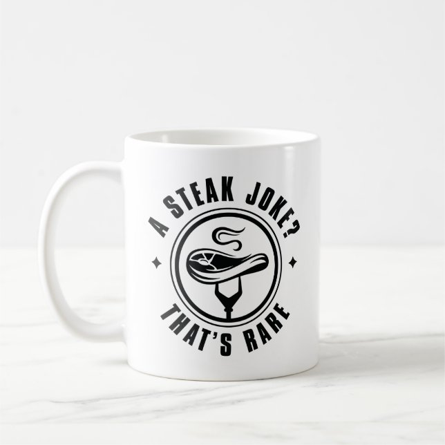 Caneca De Café Uma Piada de bife que é rara (Esquerda)