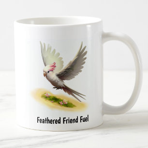 Caneca De Café Uma pintura digital da Cockatoo de Major Mitchell