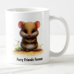 Caneca De Café Uma pintura digital de um arganaz muito fofo