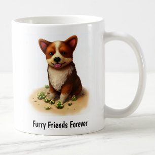 Caneca De Café Uma pintura digital de um porco-boi australiano bo