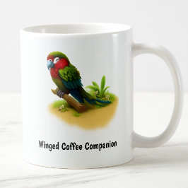 Caneca De Café Uma pintura digital de uma arara militar fofa