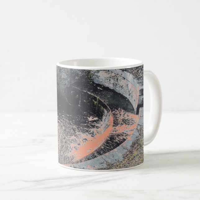 Caneca De Café Uma Piscina de laranja em Welshpool (Frente Esquerda)