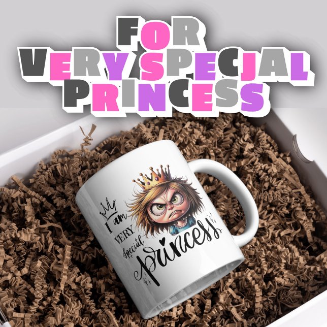 Caneca De Café Uma princesa que sabe brilhar! (gift for her
princess
)