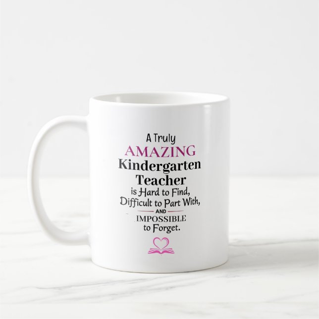 Caneca De Café Uma Professora de Jardim de Infância Verdadeiramen (Esquerda)