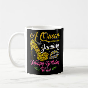 Caneca De Café Uma Rainha Foi Nascer Em Janeiro De Altura De Gira