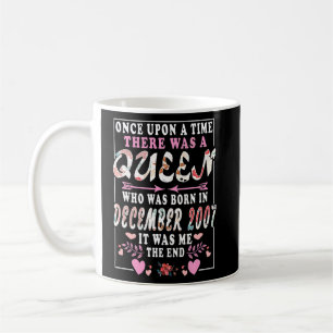 Caneca De Café Uma Rainha Nascer Em Dezembro De 2007 Aniversário