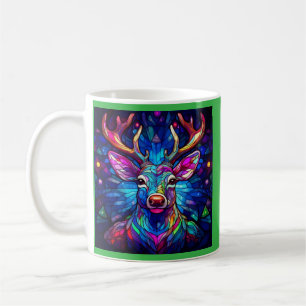Caneca De Café Uma Reindeer De Cristal De Vidro