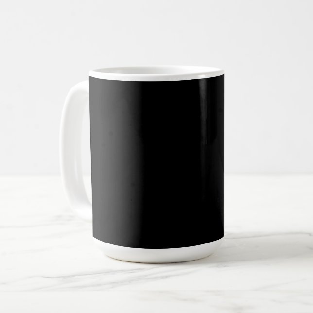 Caneca De Café Uma superfície preta texturizada com padrão de grã (Frente Esquerda)