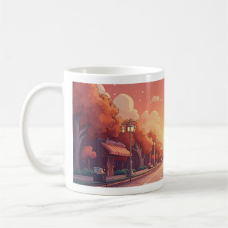 Caneca De Café Uma Taça de Paisagem Calma