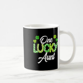 Caneca De Café Uma Tia Sortuda Trevo Tia Irlandesa Dia de São Pat