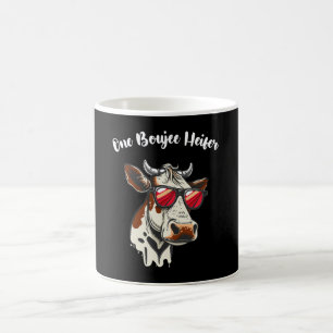 Caneca De Café Uma Vaca Divertida Boujee Vintage Retro