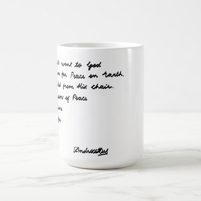 Caneca De Café Uma vez os poetas foram para Deus (Centro)