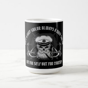 CANECA DE CAFÉ UMA VEZ QUE UM MARINHO SAILOR SEMPRE É UM MARINHO 