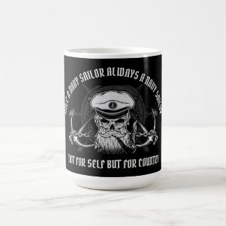 CANECA DE CAFÉ UMA VEZ QUE UM MARINHO SAILOR SEMPRE É UM MARINHO
