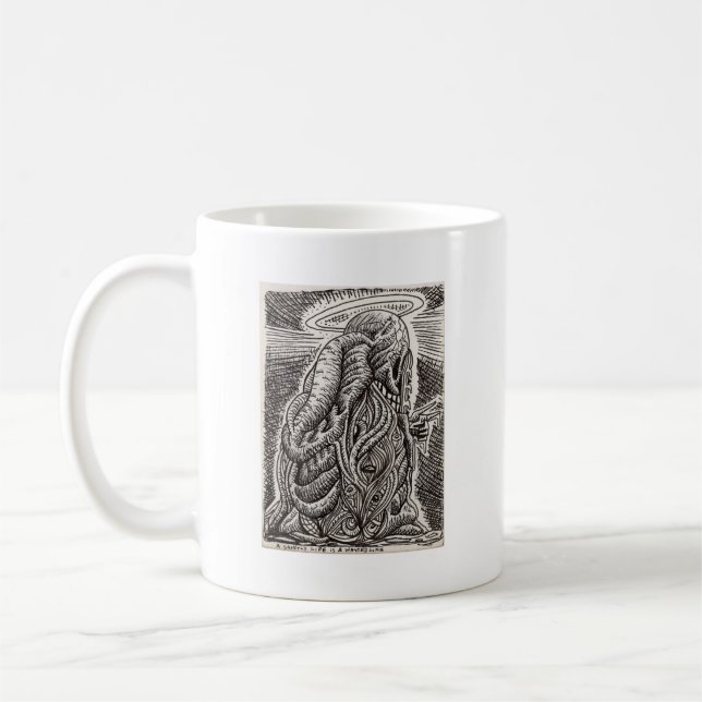 Caneca De Café Uma vida santa é uma vida perdida... (Esquerda)