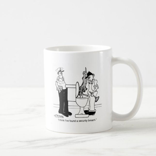 Caneca De Café Uma violação da segurança (Direita)