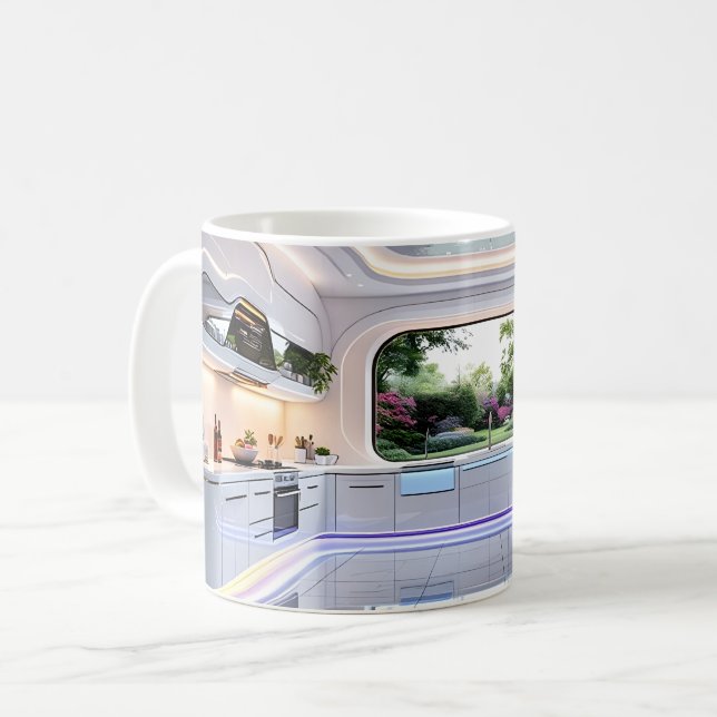 Caneca De Café Uma Visão Além do Tempo (Frente Esquerda)