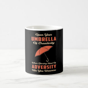 Caneca De Café Umbrella Cloud Rain Clima Chuva Chuva Raindrop Rai
