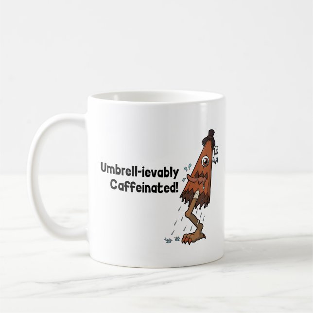 Caneca De Café Umbrella Ghost Yokai - Umbrell-inevitavelmente Caf (Esquerda)