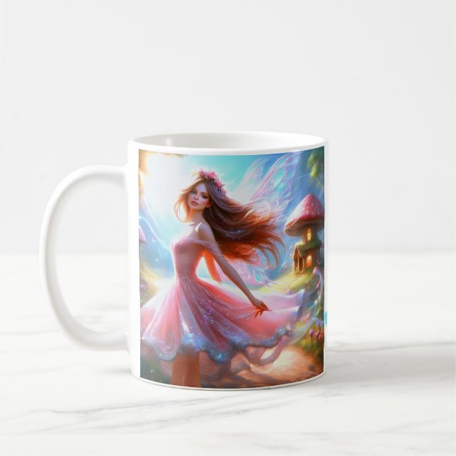 Caneca De Café Un café, un sourire, une belle journée, tasse (Esquerda)