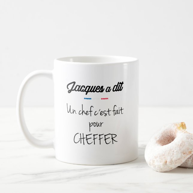 Caneca De Café Un chef c est fait pour cheffer (Com Donut)